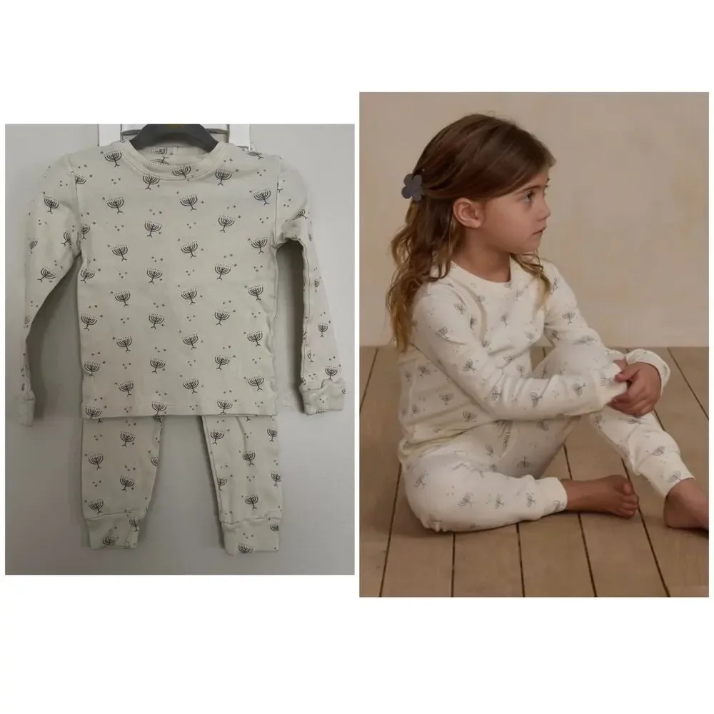 Rylee + Cru Hanukkah Long Sleeve Organic Pajamas